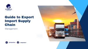 Guide to Export Import Supply